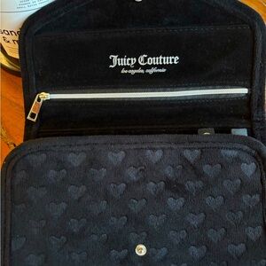 ♠️ JUICY COUTURE ♠️ NEW…BLACK VELVET TRAVEL JEWELRY ORGANIZER
